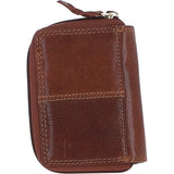Ashwood Leather Compact Purse with Card Slot Cognac: Anna