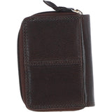 Ashwood Leather Compact Purse with Card Slots Brown: Anna