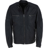 Ashwood Premium Leather Mens Vintage Biker Jacket Black: AWM-N2