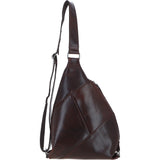 Ashwood Leather Spacious Unisex Sling Bag Brandy: P-67