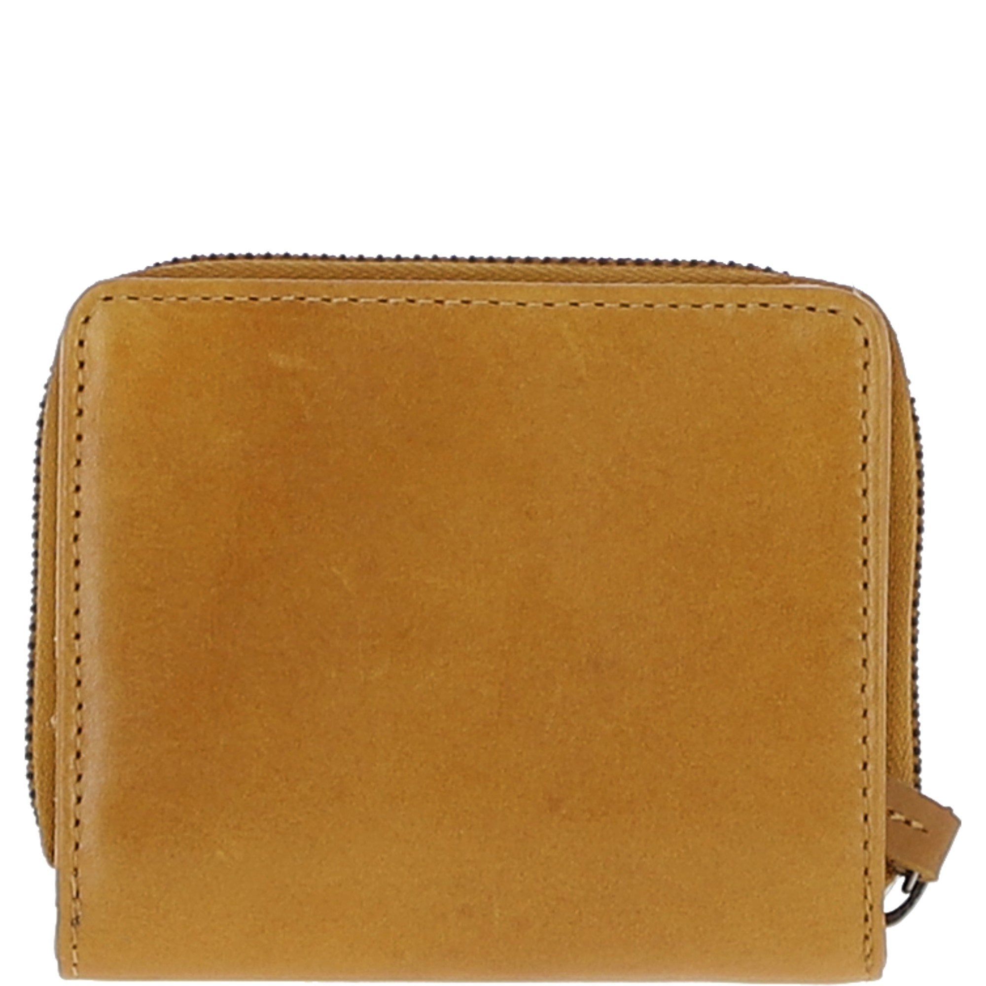 Ashwood Leather Multi Compartment Purse with Gift Box Mustard: P-60