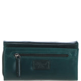 Ashwood Leather Detachable Strap Crossbody Clutch Purse Green: P-64