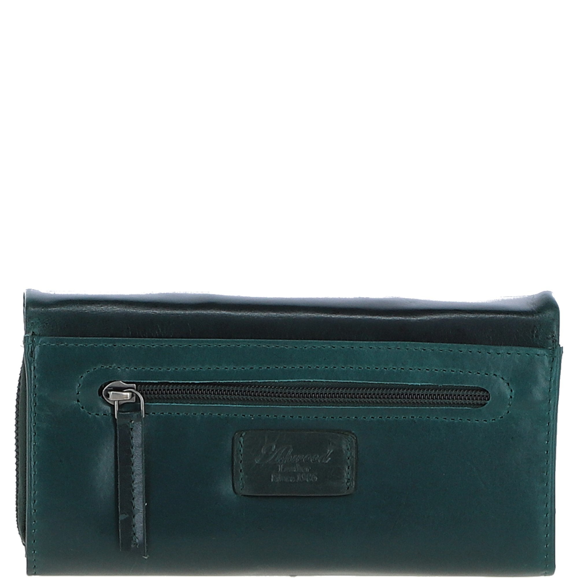 Ashwood Leather Detachable Strap Crossbody Clutch Purse Green: P-64
