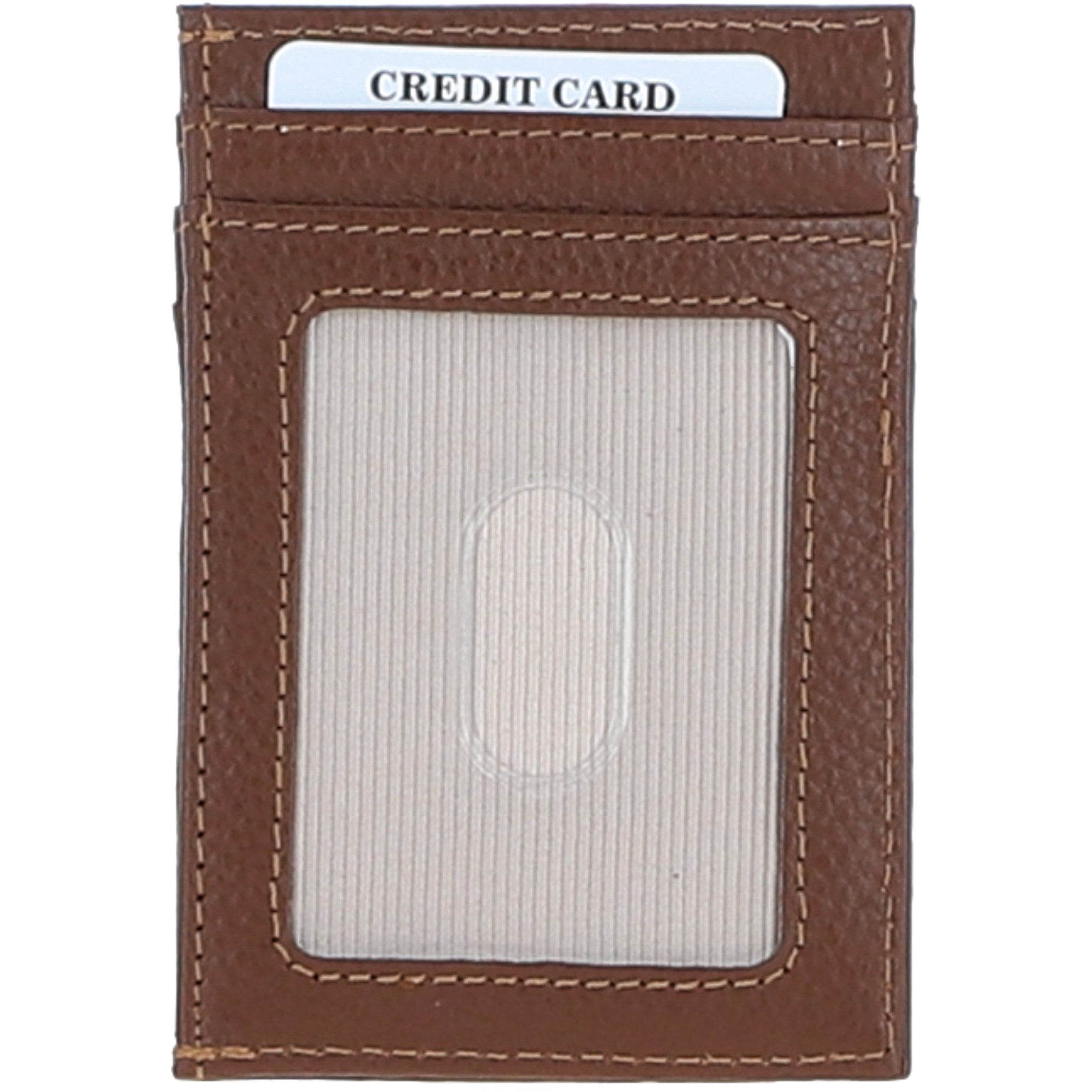 Ashwood Leather & Harris Tweed® Cloth Stylish Flat Card Holder Tan/Mcload: TW-52-02-TM