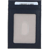 Ashwood Leather & Harris Tweed® Cloth Stylish Flat Card Holder Navy/Pink: TW-52-06-NP