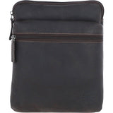 Real Leather Messenger Bag Brown: BERLIN