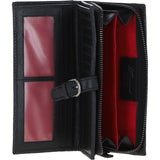 Ashwood Leather Women's Medium Sleek Purse Black: S-41