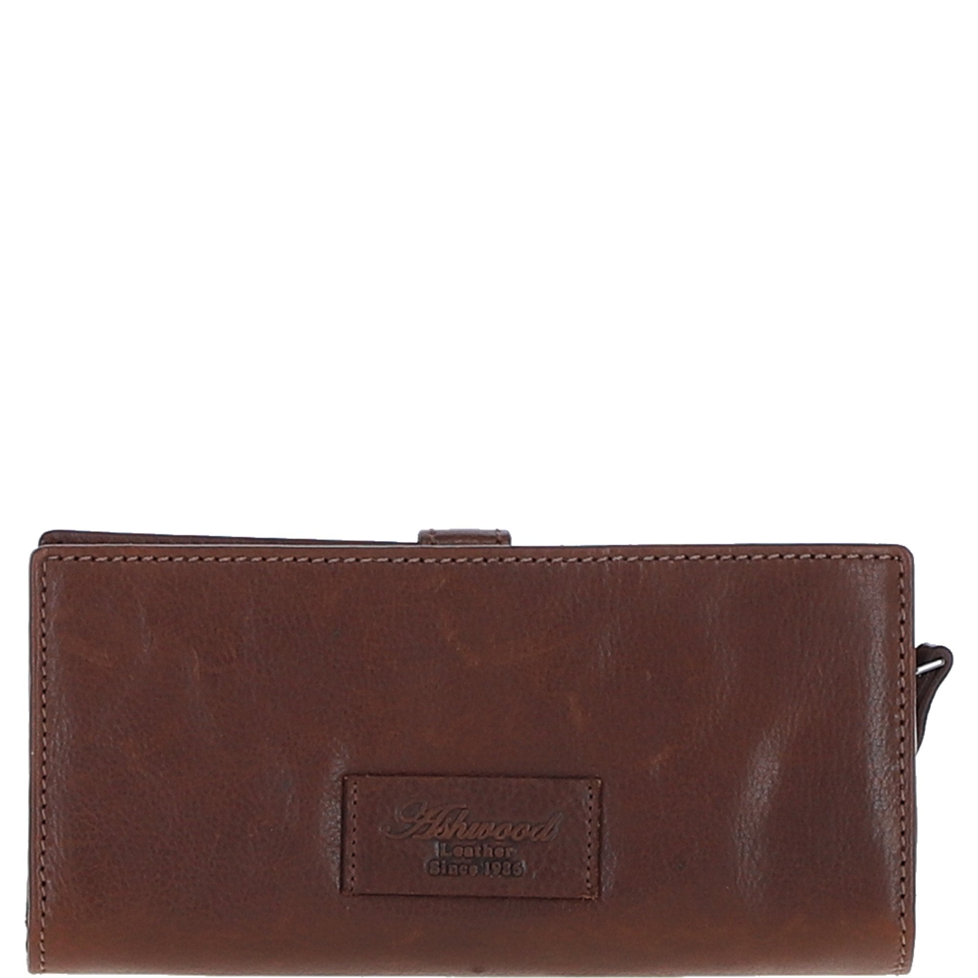 Ashwood Leather Women's Medium Sleek Purse Chestnut: S-41