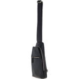 Ashwood Three Pocket Leather Sling Bag Black : k-43
