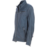 Ashwood Leather Men’s Multi-Zip Biker Jacket Raven Grey: Ronai
