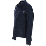 Ashwood Leather Men’s Zip-Up Biker Jacket Black: Largo-sp