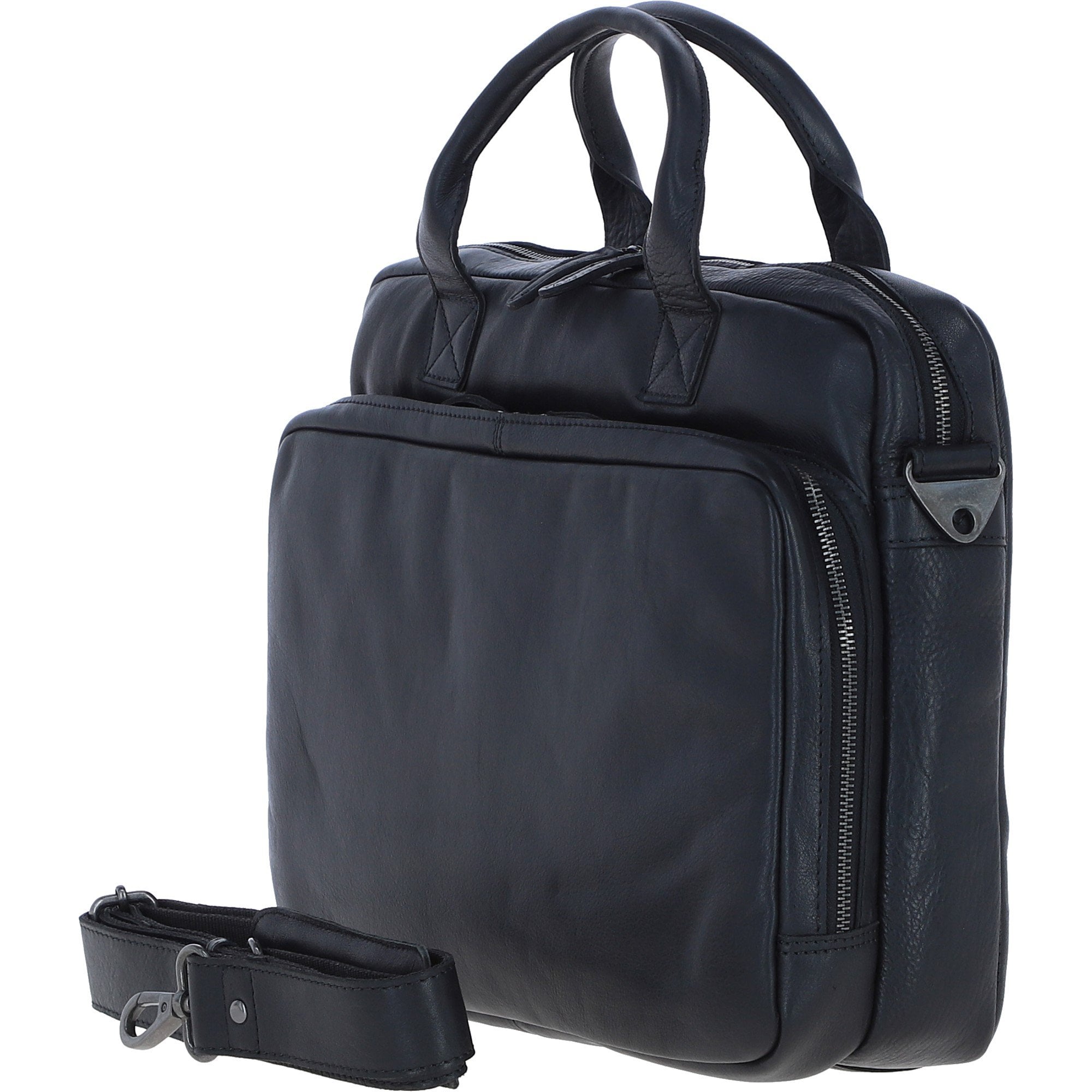 Ashwood Leather Men’s Messenger Laptop Bag Black: S-63