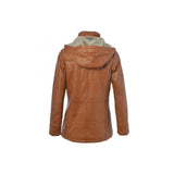Leather Jacket Cognac/ddy: AWL-706
