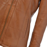 Leather Jacket Cognac/ddy: AWL-706