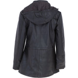 Ashwood Genuine Leather Coat with Detachable Hood Brown: AWL-709