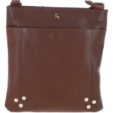 Ashwood Leather Crossbody Bag 2 Tone Tan: 63033
