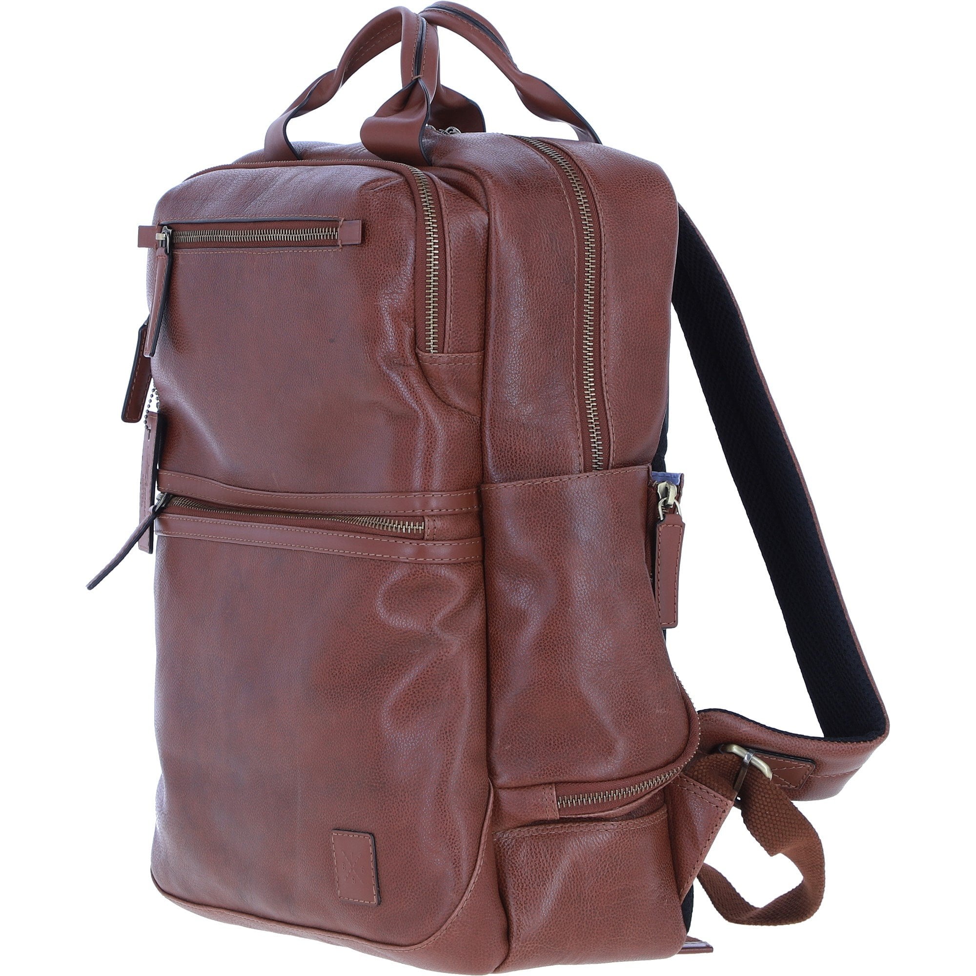 Mens Leather Backpack chestnut: Jordan
