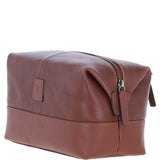 Mens Leather Washbag Chestnut: Milo