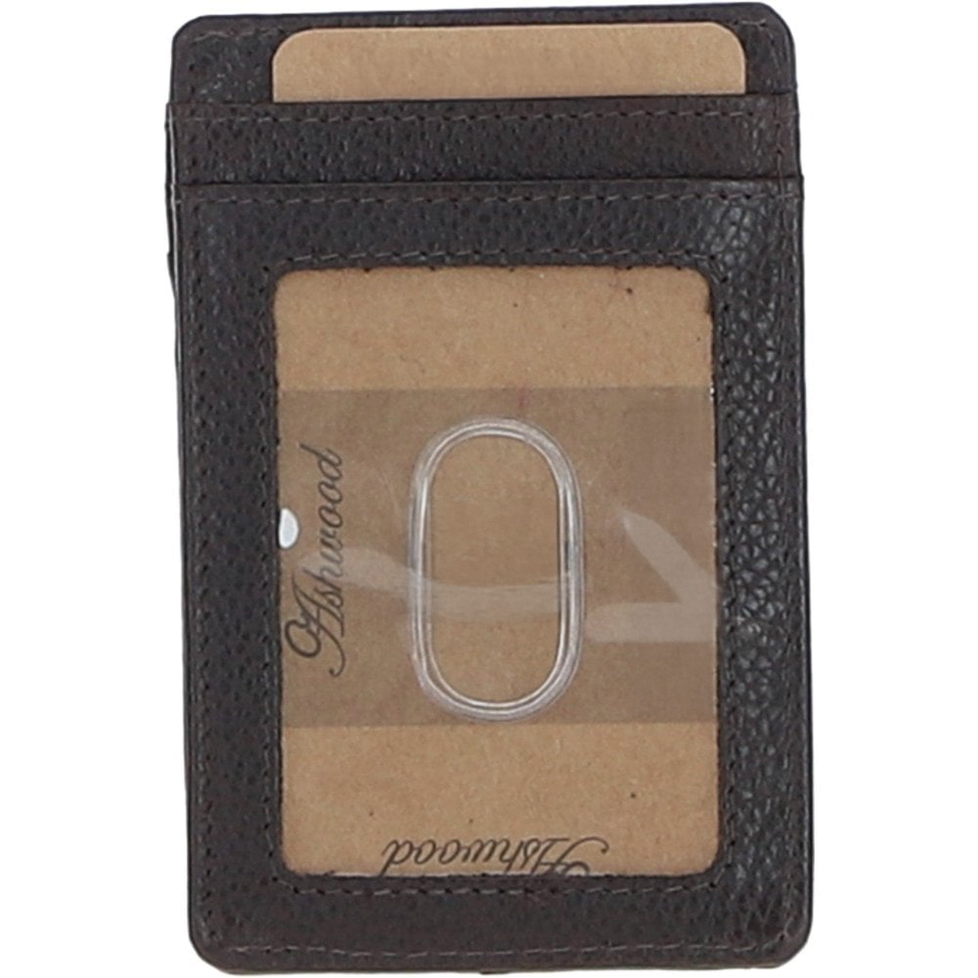 Ashwood Leather & Harris Tweed® Cloth Card Holder Brown/Mcload: TW-15-01-BM