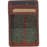 Ashwood Leather & Harris Tweed® Cloth Card Holder Tan/Mcload: TW-15-02-TM