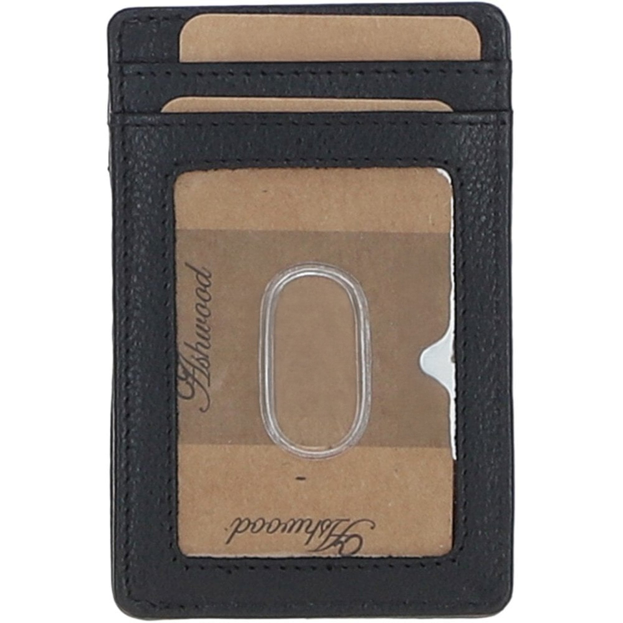 Ashwood Leather & Harris Tweed® Cloth Card Holder Black/Watch: TW-15-03-BW