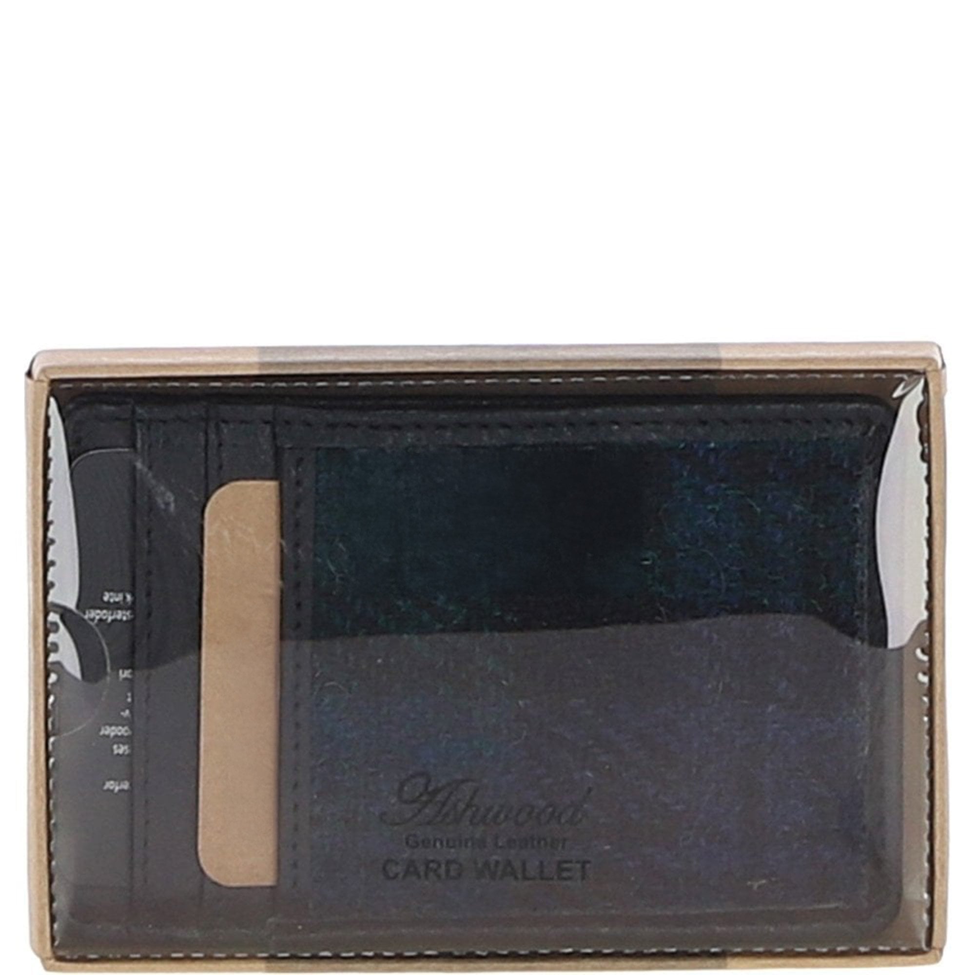 Ashwood Leather & Harris Tweed® Cloth Card Holder Black/Watch: TW-15-03-BW