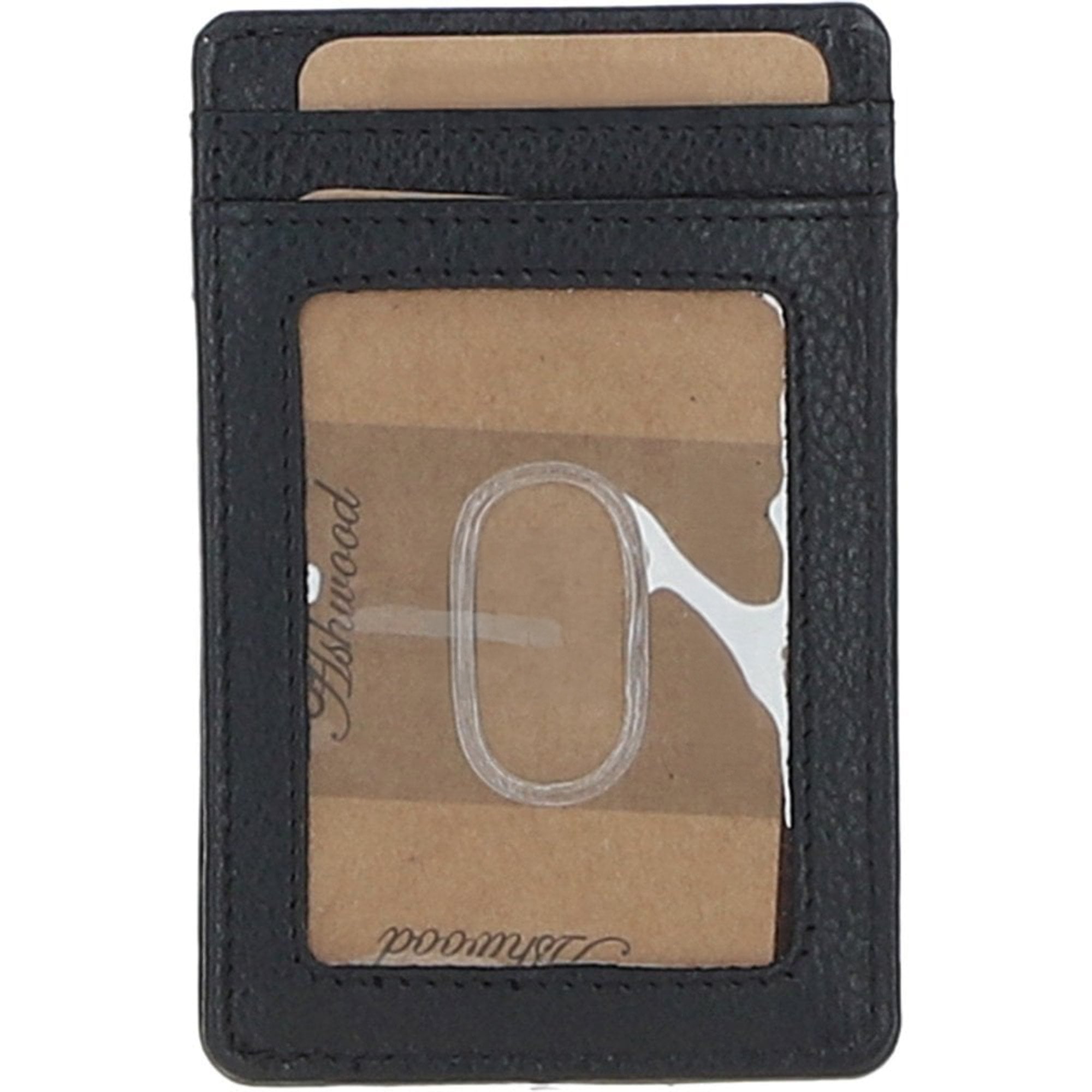 Ashwood Leather & Harris Tweed® Cloth Card Holder Black/White: TW-15-012-BW