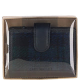 Ashwood Leather & Harris Tweed® Cloth RFID Secure Wallet Black/Watch: TW-16-03-BW