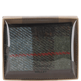 Versatile Ashwood Leather & Harris Tweed® Cloth RFID Secure Wallet Brown/Mcload: TW-17-01-BM