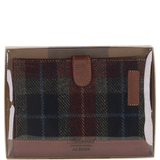 Ashwood Leather & Harris Tweed® Cloth A5 Notebook Tan/Green/Red: TW-19-08-TR