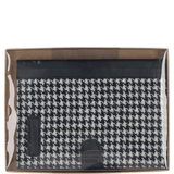 Ashwood Leather & Harris Tweed® Cloth A5 Notebook Black/White: TW-19-012-BW