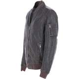 Ashwood Leather Vintage Style Rub Off Jacket in Coffee Brown: Samos