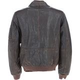 Ashwood Leather Vintage Style Rub Off Jacket in Coffee Brown: Samos