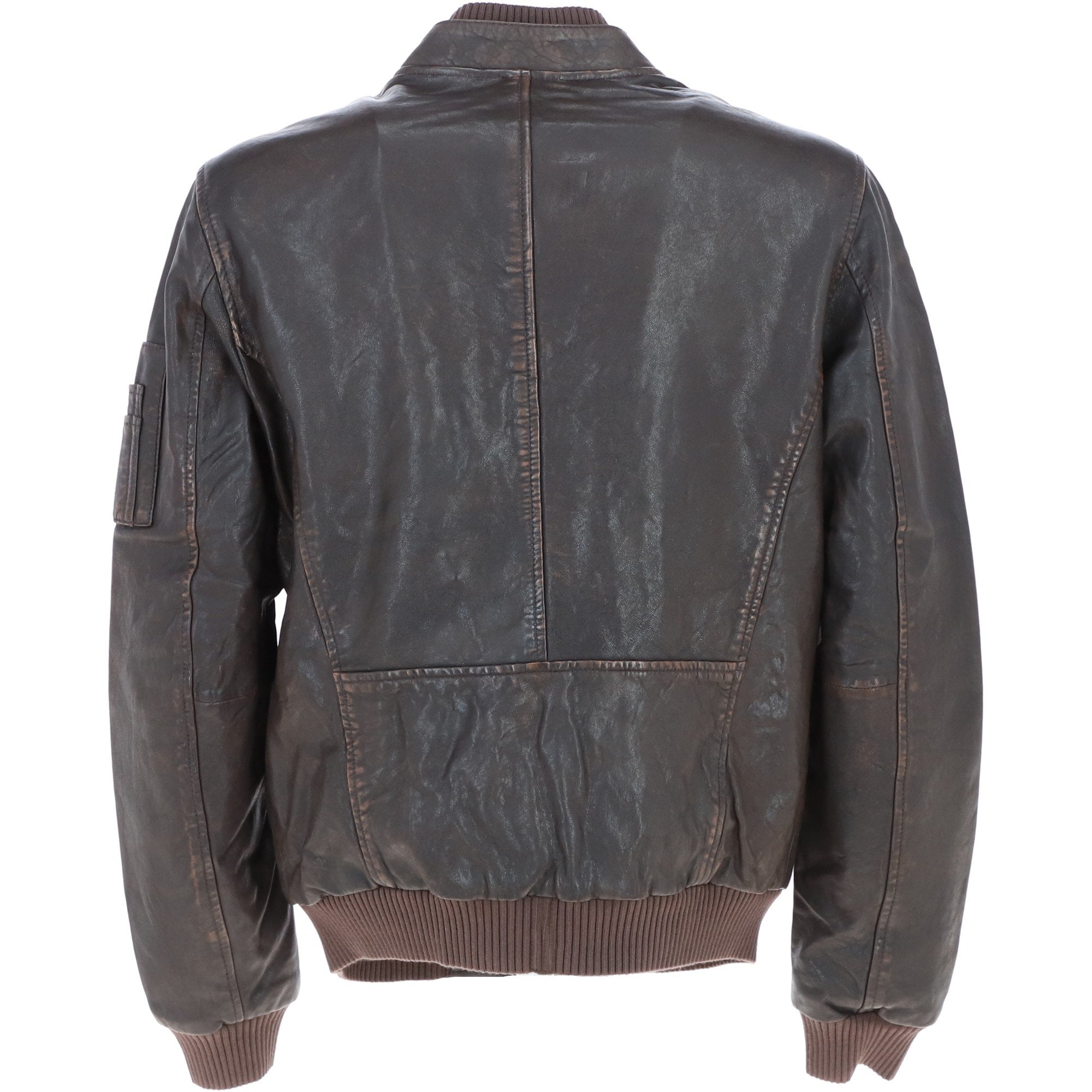 Ashwood Leather Vintage Style Rub Off Jacket in Coffee Brown: Samos