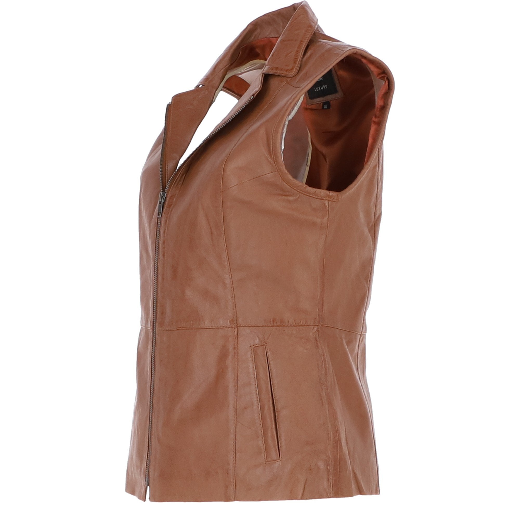 Leather Gilet Tan: FO-GILLET 2