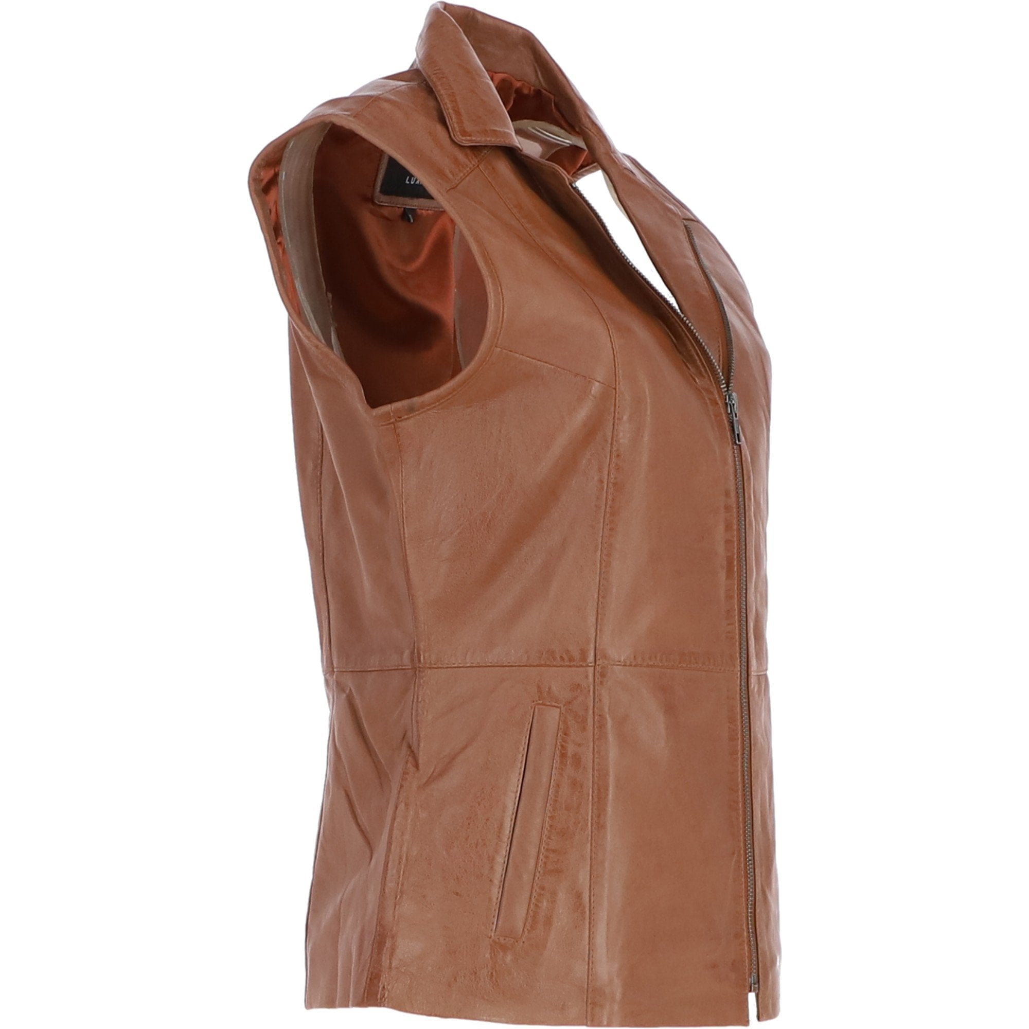Leather Gilet Tan: FO-GILLET 2
