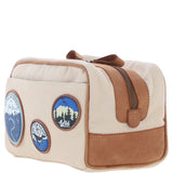 Fenland England Explorer Patch Washbag Tan/Cream: FEN-740