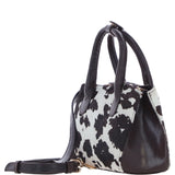 Brampton London Hair-On Leather Mini Crossbody Handbag Brown: 24-016/H