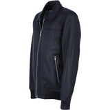 Men's Real Leather Bomber Jacket Black: AWM-Bomber