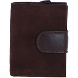 Ladies Ashwood Suede & Leather RFID Protected Purse in Brown: S-50