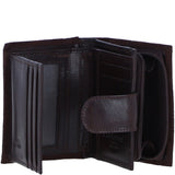 Ladies Ashwood Suede & Leather RFID Protected Purse in Brown: S-50