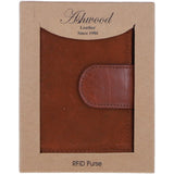 Ladies Ashwood Suede & Leather RFID Protected Purse in Tan: S-50