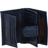 Ladies Ashwood Leather RFID Protected Purse in Navy: C-70