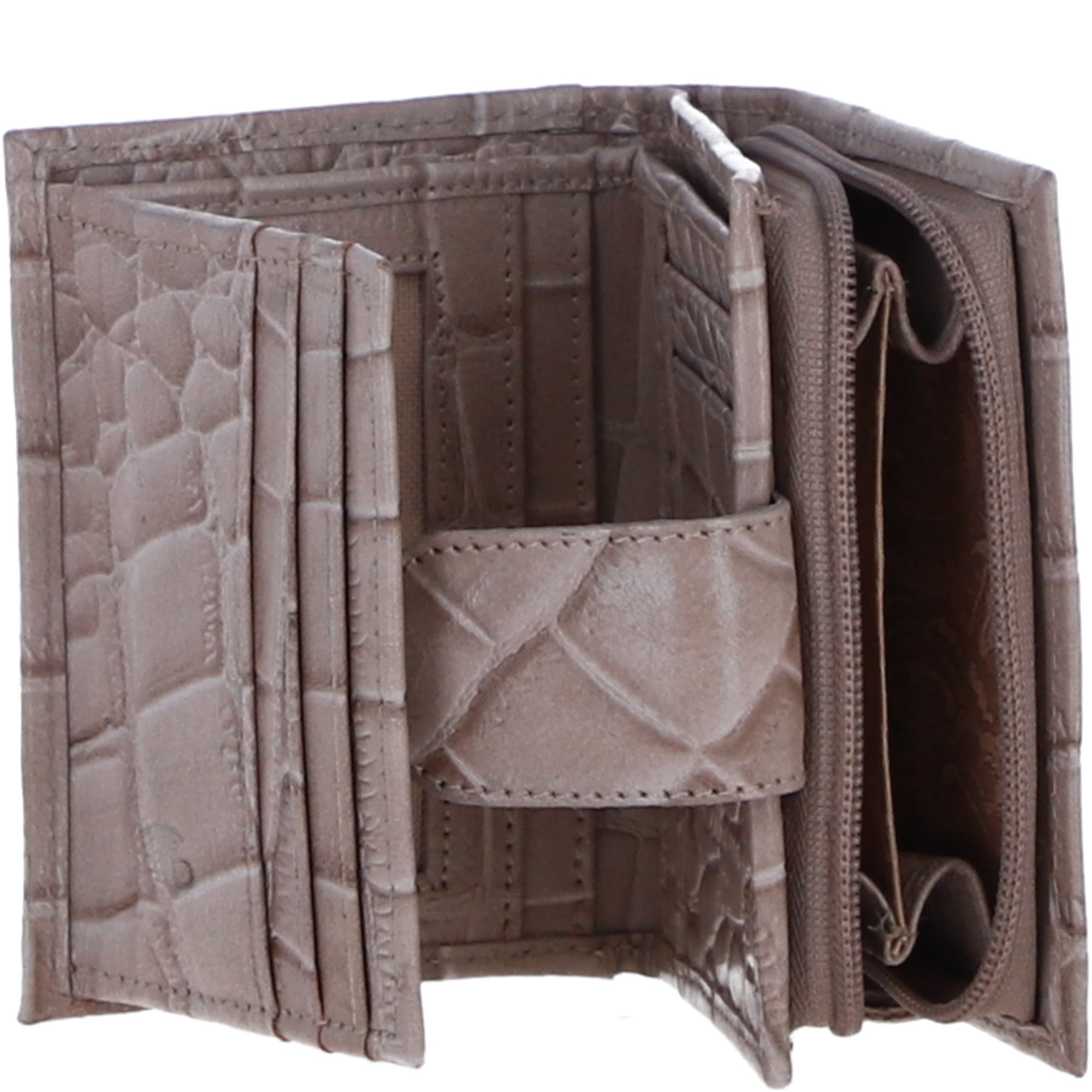 Ladies Ashwood Leather RFID Protected Purse in Mushroom: C-70