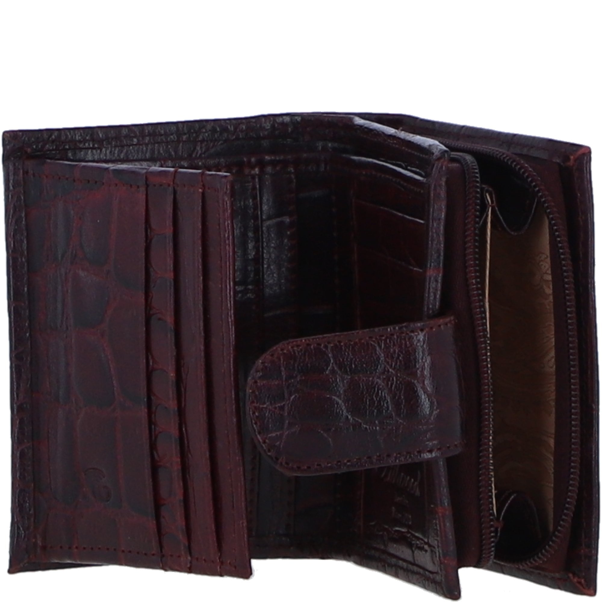 Ladies Ashwood Leather RFID Protected Purse in Bordo: C-70