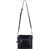 Ashwood Leather Crossbody Bag with Adjustable Strap in Black: C-72