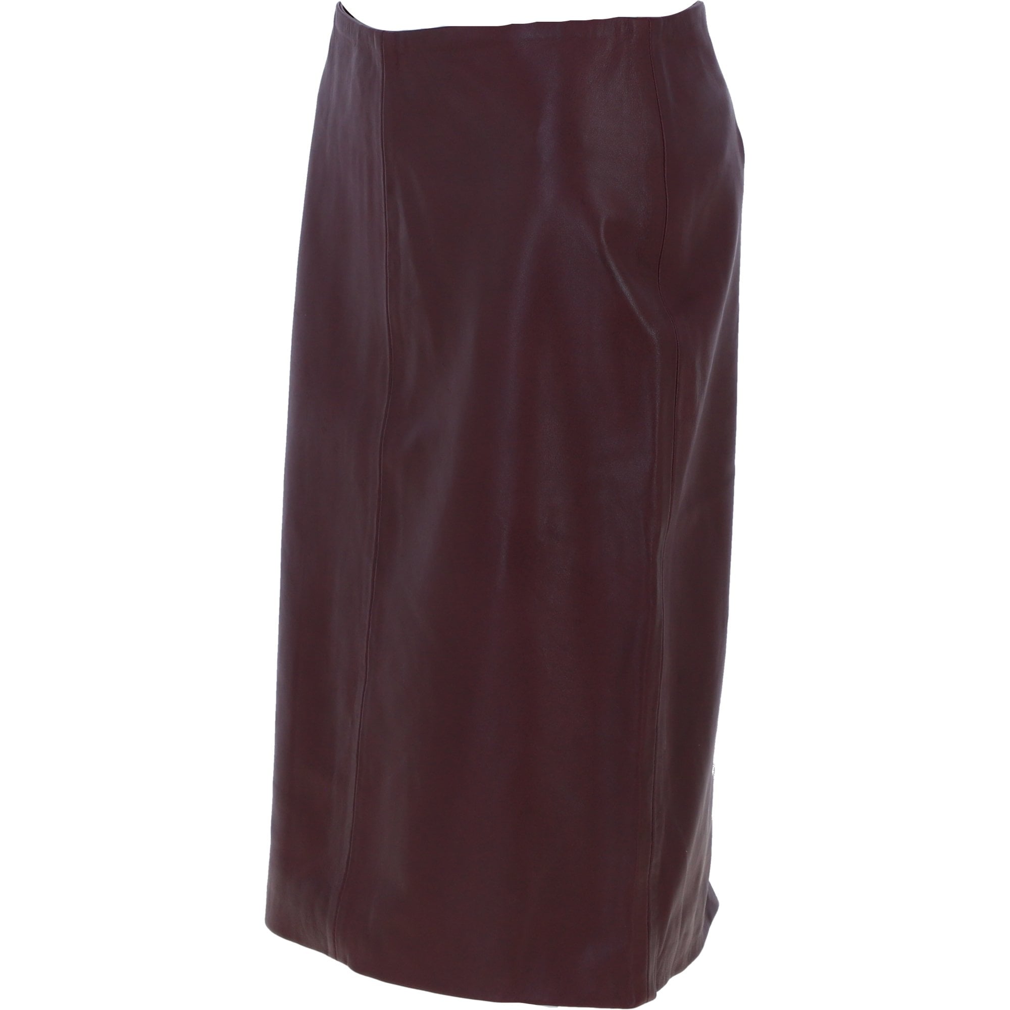 Stylish Leather Pencil Skirt Burgandy: skirt 23
