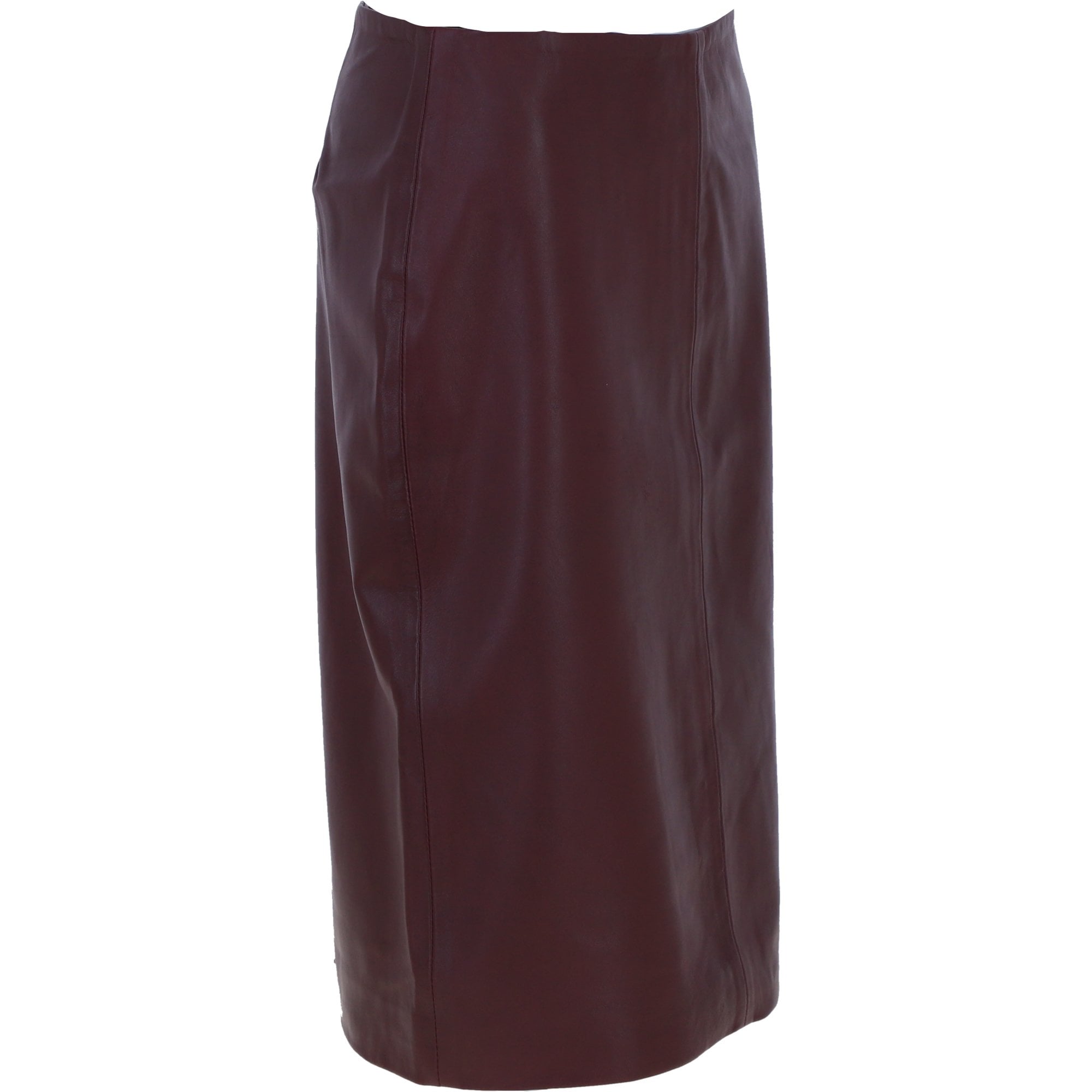 Stylish Leather Pencil Skirt Burgandy: skirt 23