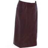 Stylish Leather Pencil Skirt Burgandy: skirt 21