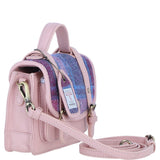 Ashwood Leather & Harris Tweed® Cloth Mini Satchel Bag with Twist Lock Baby/Pink: TW-32-15-BP